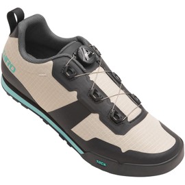Giro Tracker W Women's Mountain Cycling Shoes, Sandstone/Screaming Teal (2022), 10
