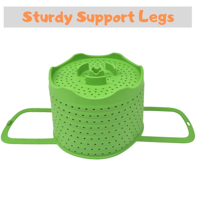 Silicone Steamer Basket | Foldable, Space-Saving | Fits 6,8 Qt