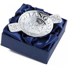Auld Lang Syne Pewter Mini Quaich 3"