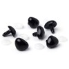 Cousin DIY Shank Back Animal Nose 18mm, 6Pc, Black