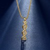 beautlace DNA Double Helix Chemistry Science Molecule Biology Necklace 18K