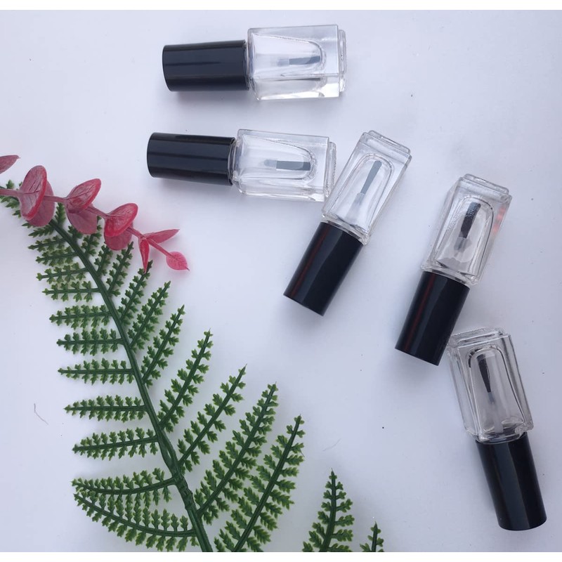 Ebonee 5ml Transparent Empty DIY Nail Polish Bottles Containers for