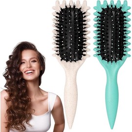 2 Piezas Peine para peinar el cabello rizado, peine con colchón de aire,Cepillo para desenredar para desenredar fácilmente el cabello rizado Cepillo,Aplicable al cabello rizado y similar a la ola