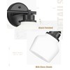 Emak 2-Light Vanity Light, Modern Farmhouse Black Bathroom Fixture Over