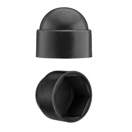 Protective Caps For Screws / Allen Keys - Screw Caps / Plugs - Post Caps, black, bolt nut cap