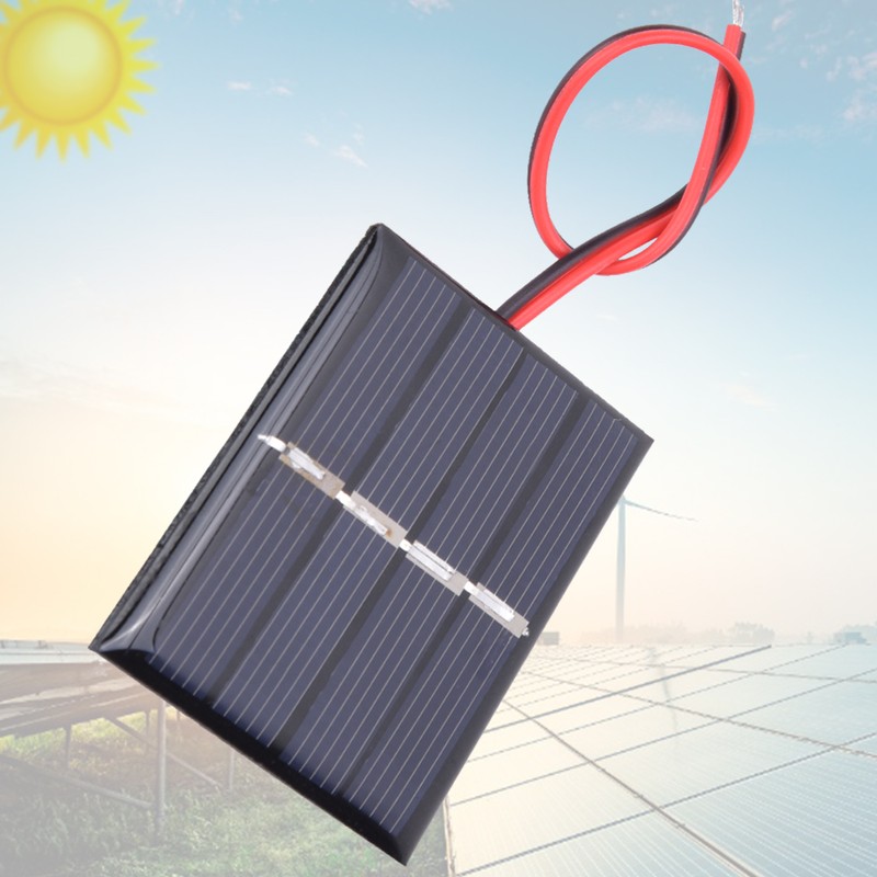 4Pcs 0.36W 2V Solar Panel Charging Power Board and Electronic