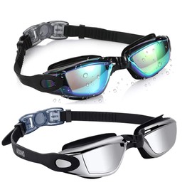 Aegend Swim Goggles, 2 Pack Swimming Goggles No Leaking Adult Men Women Youth