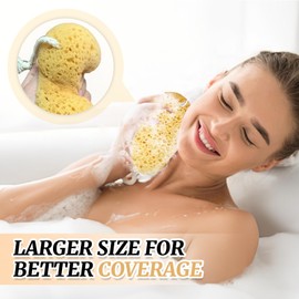 UTXN 2Pcs Sponges Bath,Larger Shower Sponges Bath Sponge for Women Men,Body Sponges for Shower Sponges Shower Wash Sponges for Body