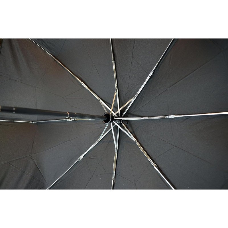 2x Polyester Black Umbrellas, Gents Umbrella for Rainy Day, Kids
