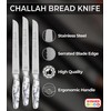 The Kosher Cook Premium Stainless Steel Challah Bread Knife -