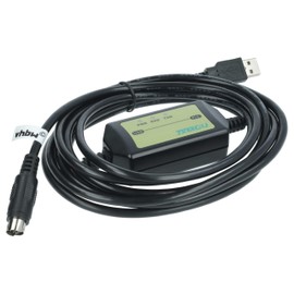 vhbw PLC Programming Cable Compatible with Mitsubishi MELSEC FX, FX1N, FX1S Control System - Connection Cable with Driver CD 3 m