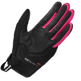 SHIMA SONIC Motorrad Handschuhe Damen Kurze Sommer Motorradhandschuhe Schutz Schutzkleidung Touchscreen Motorcycle Belüftet Verstärkt Leicht Motorbike Sommerhandschuh (Frauen, Rosa, S)