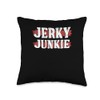 Beef Jerky Stick Keto Throw Pillow