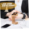 SEWACC 1pc Bamboo and Wooden Watch Stand Type Charging Display