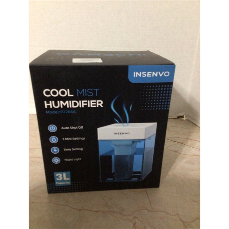 Insenvo Cool Mist Humidifier 3 Liter Brand New In Box