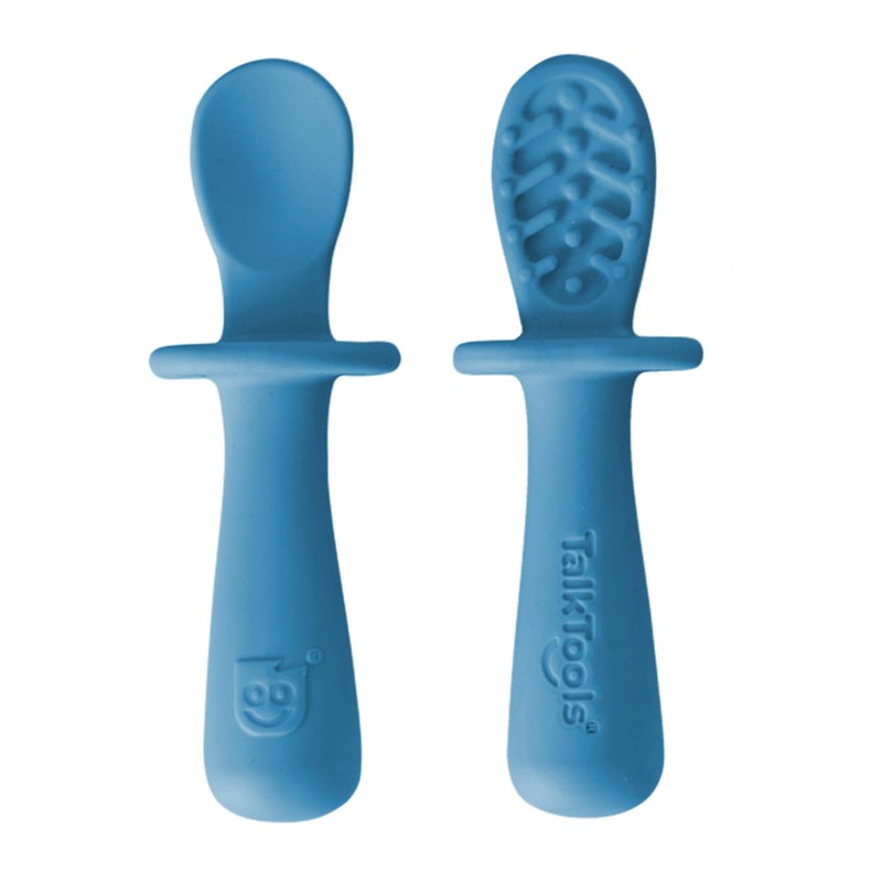 TalkTools ITSY Tiny Silicone Spoons – Twin Pack Soft Silicone