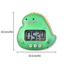 Kitchen Timer, Cute Cartoon Animal Countdown Timer, Digital Cooking Timer with Magnetic, LCD Large-Screen Visual Clock, Hangable Alarm Clock with Stand，for Cooking Bake Sport Game (Timer-Cow)
