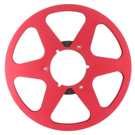 1/4 10.5 Inch Empty Tape Reel Aluminum Alloy 6 Hole Universal Opening Machine Part Empty Takeup Reel for REVOX Studer Red