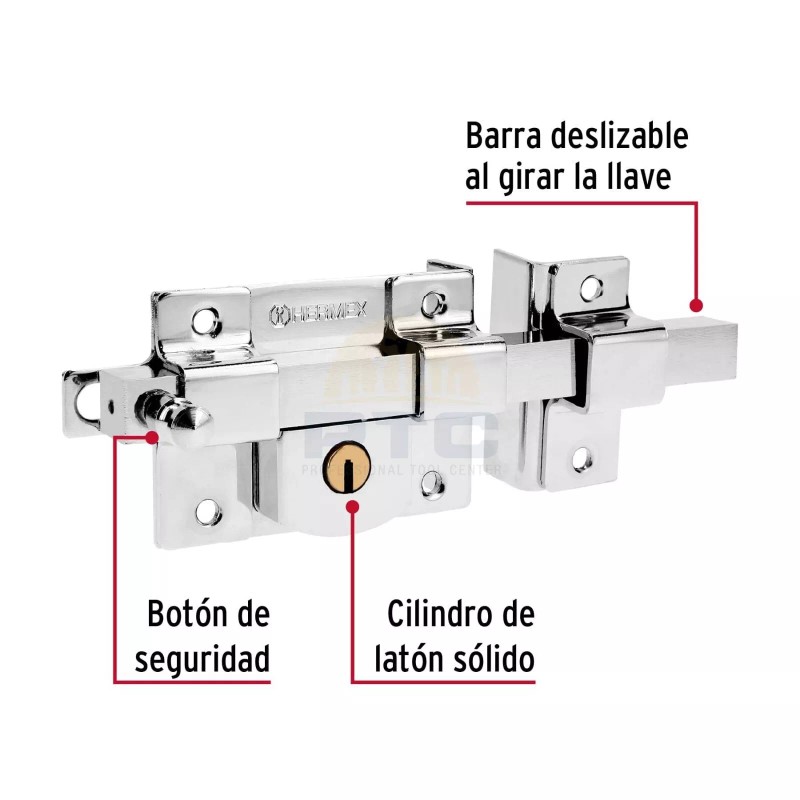Hermex CB-45D Free bar lock, right