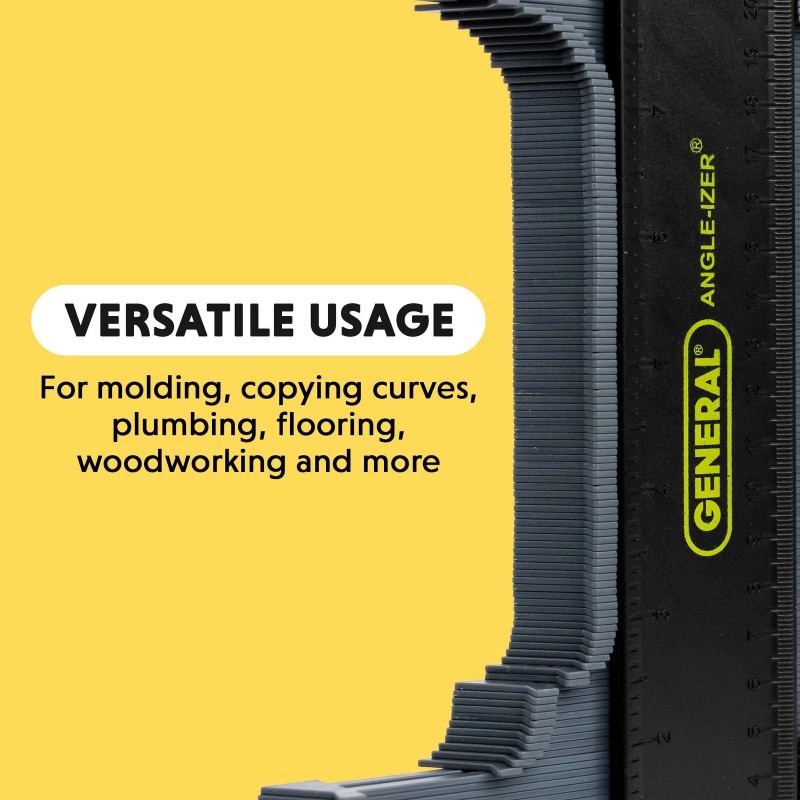General Tools 10 Inch Locking Contour Gauge Shape Duplicator with