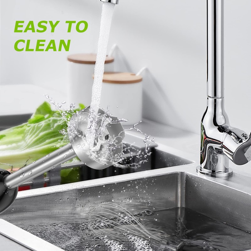 Bonsenkitchen Immersion Handheld Blender with Whisk, 20-Speed & Turbo Mode