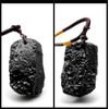 Hodea Natural Crystal Meteorite Necklace, Gold Irregular Synthetic Czech Meteorite