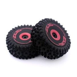 KingVal Replacement 2PCS Durable Rear Tire Wheel Tyre RC Parts Compatible with WLtoys 124016 RC Car