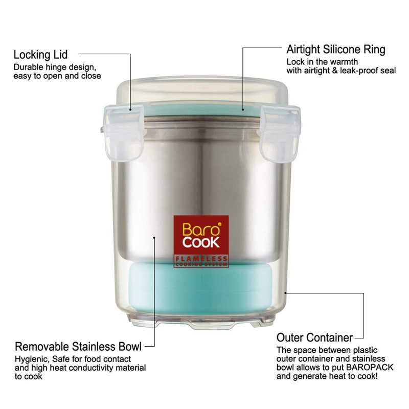 Barocook BC-004 13 oz. Flameless Cafe Cooker