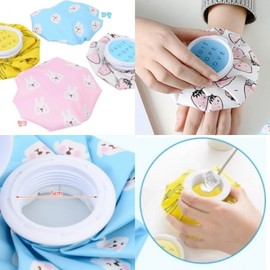 Ice compress pouch pack, eye compress pack, cold compress pack, cold pack, hand compressor Stomach compress white 2ea