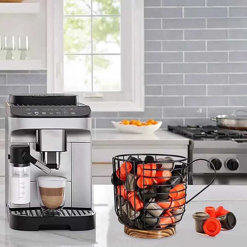 Futihana Coffee Filter Holder with Lid, Coffee Filters Storage, Wooden