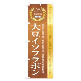 Healthy Foods Supplements / Soy Isoflavon Streamer Flag (Regular 23.6 x 70.9 inches (60 x 180 cm), Left Chisel Standard)