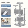 DUMOS 54-inch Indoor Cat Tree Tower –Multi-Level Pet House for