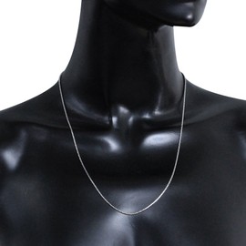 Silvershake Oxidized 1.5mm 925 Sterling Silver Round Cable Chain Necklace 22 Inch