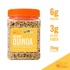 Organic Quinoa, Vegan, Non-GMO Grain with Protein, Fiber, and Iron (1.5 lbs.)
