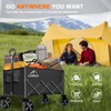 Collapsible Folding Wagon Cart, 350LBS Utility Large Capacity Cart Foldable