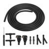 X AUTOHAUX Car Front Windscreen Washer Nozzle Kit Windscreen Washer