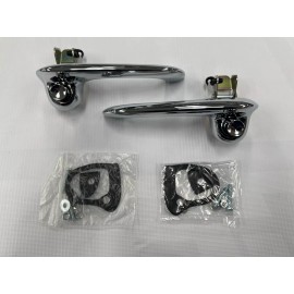 CHEVYPARTS 1967 67 1968 68 FORD MUSTANG CHROME OUTSIDE DOOR HANDLES RIGHT AND LEFT PAIR