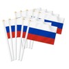 Pack of 25 Russia Handheld Flag, Russian Decor Hand Held