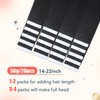 XDhair Tape in Hair Extensions, Echthaar, selbstklebend, 20 Stück/50 g,