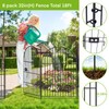 ADAVIN Garden Fence Animal Barrier with Gate 32 in(H)×17.5 Ft(L)