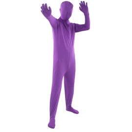 Screen Bodysuit Polyvinyl Chloride Fiber Purple Invisible Photography Chromakey Suit for Video Special Effect 190cm/74.80in