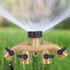 Brass Garden Hose Splitter, 4 Way Hose Pipe Splitter, Brass