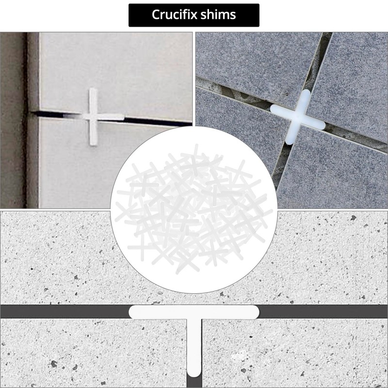 QWORK Tile Leveling System Kit - 200 pcs Levelers, 1000