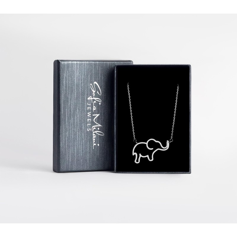Sofia Milani - Women's Necklace 925 Silver Elephant Pendant, Sterling