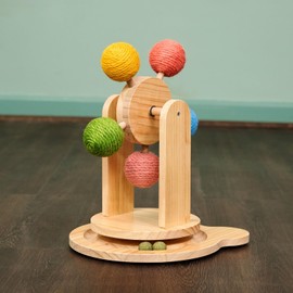 Armarkat The Complete Interactive Play Center: Pinewood Ferris Wheel Cat Toy