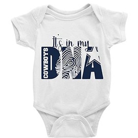 GKrepps It's in My DNA Cowboys Newborn Playsuit Short Sleeve Baby Crawl Clothes