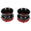 1 Pair NAB Hub Adapters Professional Polished Aluminum Reel to