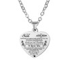 Collar con colgante de corazón para hija, regalo de cumpleaños