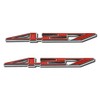 2X 427 Aluminum Emblem Badge Decal Red & Silver for