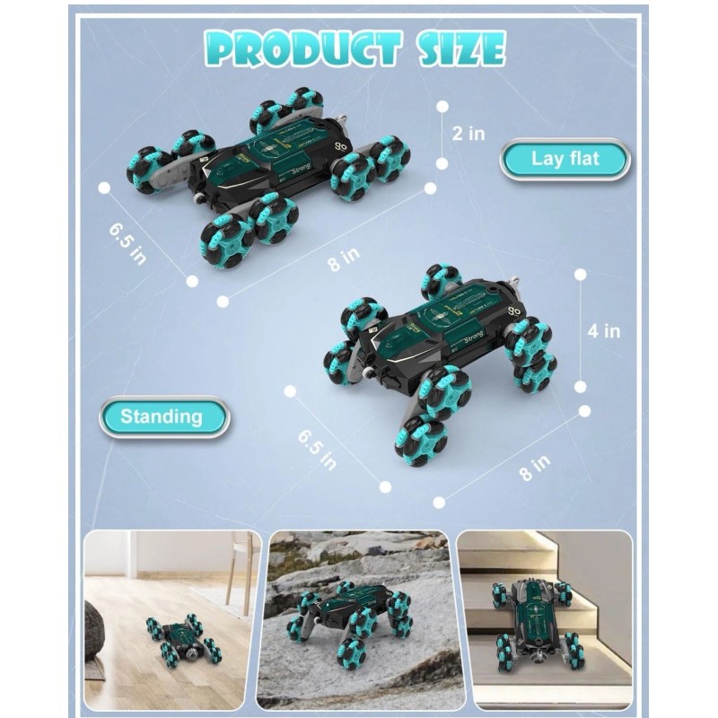 ATHLERIA 8WD Gesture Sensing Rc Stunt Car Toys for Boy